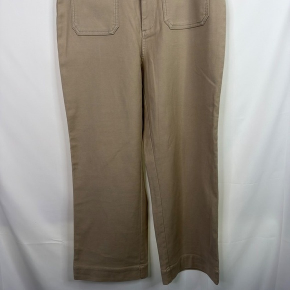 Flag & Anthem High Rise Crop Pants Womens 14/32 Tan Khaki‎ NWT - Picture 4 of 10